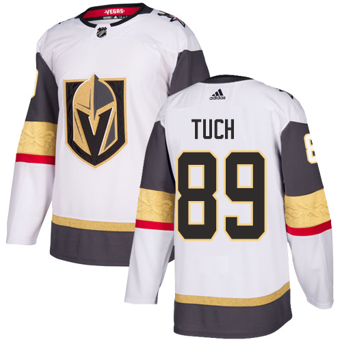 Herren Vegas Golden Knights Eishockey Trikot Alex Tuch #89 Authentic Weiß Auswärts